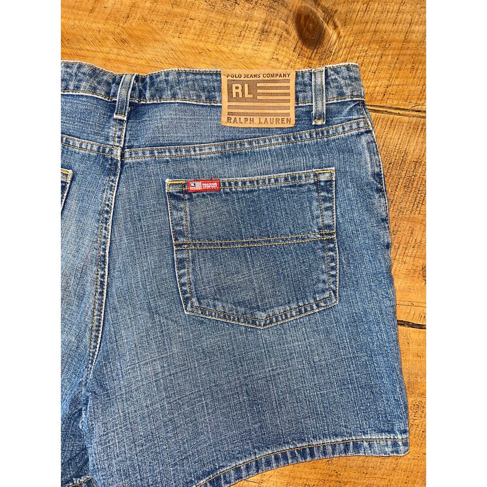 Womens Polo Jeans Company Ralph Lauren 90s Style Mom Jean Shorts Size 14 - Picture 5 of 9
